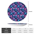 thumbnail image 2 of Daiia Blue Skull Flower Printed Pattern Ceramic Plate Dinner Plates Bone China Decorative Plates with Display Stand Art Ceramic Ornaments for Wall Hanging Decoration-6in, 2 of 6