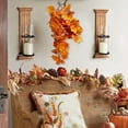thumbnail image 4 of Kdkad Fall Maple Leaf Vine Garland, Halloween Garland - 31.5 Inch Thanksgiving Wall Hanging with Hanger Hooks for Tables, Outdoor Yard & Garden Home Harvest Decor, 4 of 6