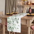 thumbnail image 2 of Table Runners 108 Inches Long Dress Scarves, Sage Green Leaves Farmhouse Coffee/Dining/Kitchen Table Runner for Living Room, Summer Botanical 13x108 Inch, 2 of 9