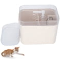 thumbnail image 3 of Pet Drinking Fountain, Automatic Household Inclined Design Pet Water Feeder USB Charging 2L Capacity Floor with Power-off  for Cat for Dog USB Interface 5V Double Bowl,USB, 3 of 8