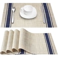 thumbnail image 2 of Namzi Placemats, Dining Room Table Mats, Protect Surfaces,Non-Slip Washable Table Mats，Kitchen Decor Accessories（Set of 6, Size17.71*11.8in，B63）, 2 of 4