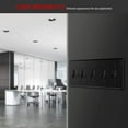 thumbnail image 3 of ENERLITES Five Gang Light Switch Wall Plate, Toggle Switch Plate, Gloss Finish, 5-Gang Mid-Size 4.88" x 10.39", Unbreakable Polycarbonate Thermoplastic, 8815M-BK, Black, 3 of 4