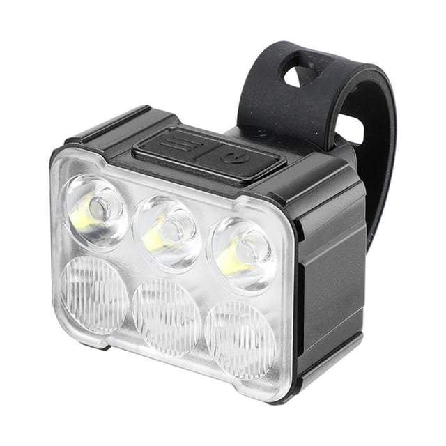 Luz LED para bicicleta colgante, lámpara impermeable, faro trasero para bicicleta, linterna para 6 luces negro