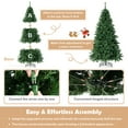 thumbnail image 4 of Costway 7FT Pre-Lit Hinged Christmas Tree w/ 350 Multi-Color Lights & 3-Minute Quick Shape No Fluffing Required, 4 of 10