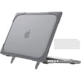 thumbnail image 1 of Coque Rigide pour MacBook Air 13,6 Pouces Modèle 2022 A2681 avec Puce M2 & Touch ID, Housse de Protection Robuste avec Support et Couverture de Clavier Transparente, 1 of 7