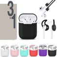 thumbnail image 1 of 3 in 1 AirPods Silicone Case Cover Protective Skin for Apple Airpod black, 1 of 8