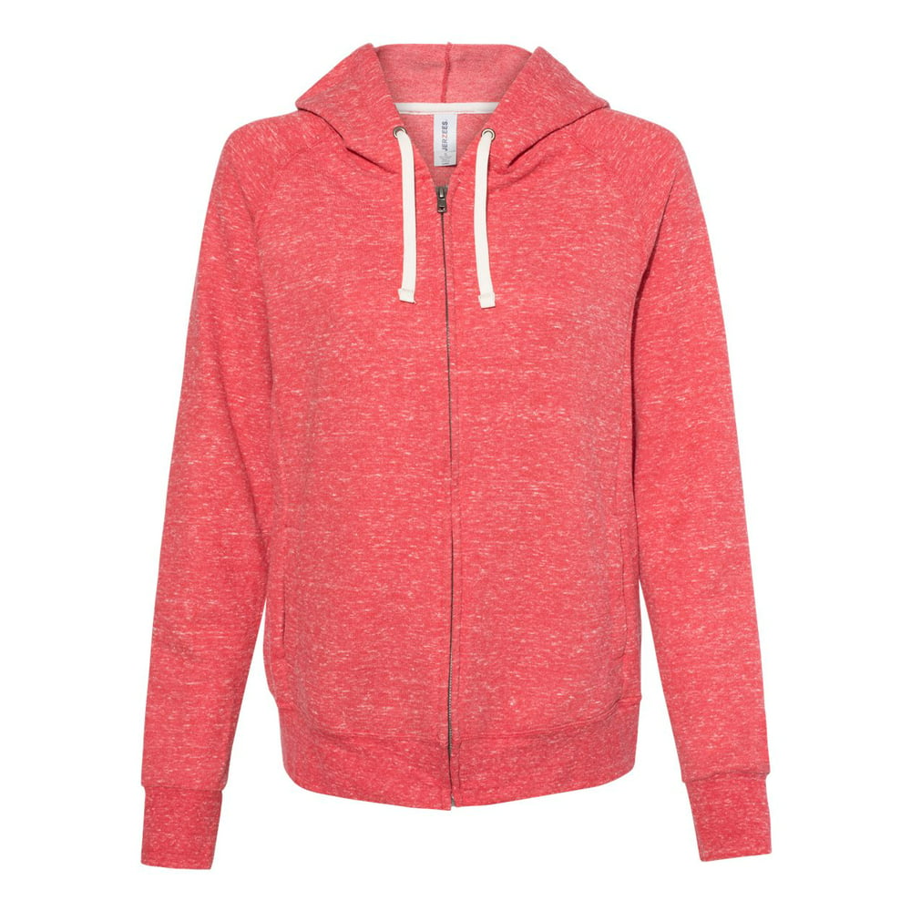 JERZEES - JERZEES Women's Snow Heather French Terry Full-Zip Hooded ...