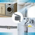1/1.5/2M Washing Machine Dishwasher Drain Waste Hose Extension Pipe 1M