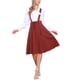 thumbnail image 2 of FALDA SUSPENDIDA CUTE PARA MUJERES, CORSÉ DE CINTURA ALTA, FALDA CORTA SKATER MINI XL ROJO OSCURO, 2 of 5