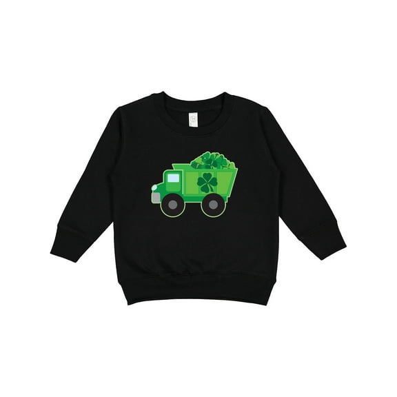Inktastic St Patricks Day Irish Clover Dump Truck Childs Toddler Sweatshirt