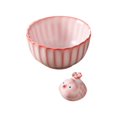 thumbnail image 1 of Pink Ceramic Ornament, Internet Famous Bubble Fish Pet Tea Bowl, 1 of 8