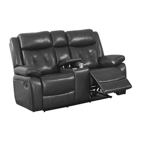 Benjara BM300313 75 in. Manual Pull Tab & Soft Nuna Power Reclining Loveseat Chair  Taupe