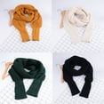 thumbnail image 5 of YUUZONE Women Winter Knitted Blanket Long Shawl Wrap with Sleeves Solid Color Crochet Sweater Scarf Multi-Use Poncho Cape Neck Warmer, 5 of 19