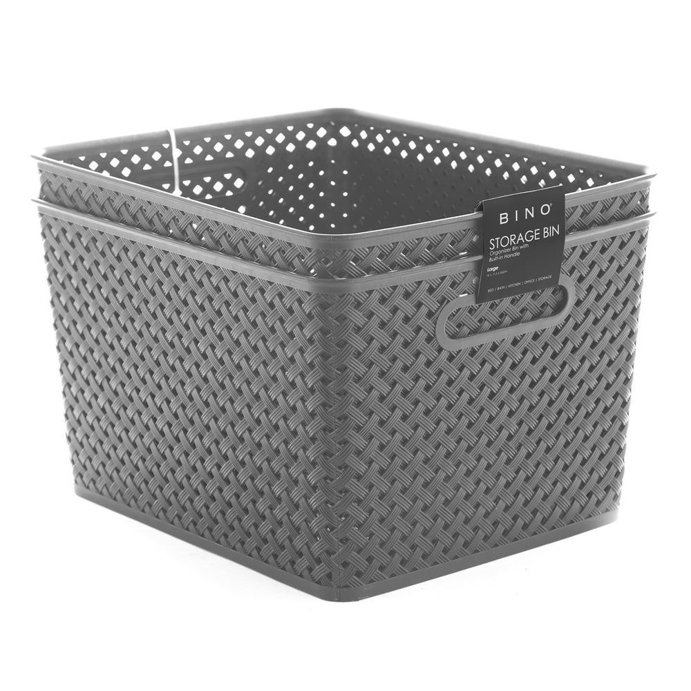 grey toy basket large