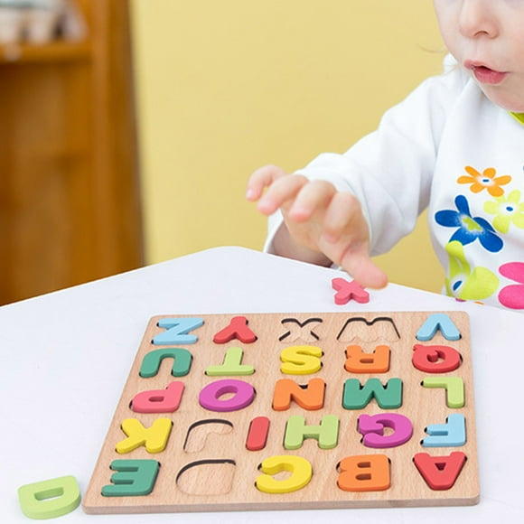 Building Block Toy, Letter Shaped Block Wooden Building Block, Thanksgiving Gifts For Home Halloween Gifts Birthday Gifts Christmas Gifts Capital Letter
