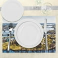 thumbnail image 3 of Ambesonne Urban Place Mats Set of 4, View of Old Riga City, Standard Size, Multicolor, 3 of 6