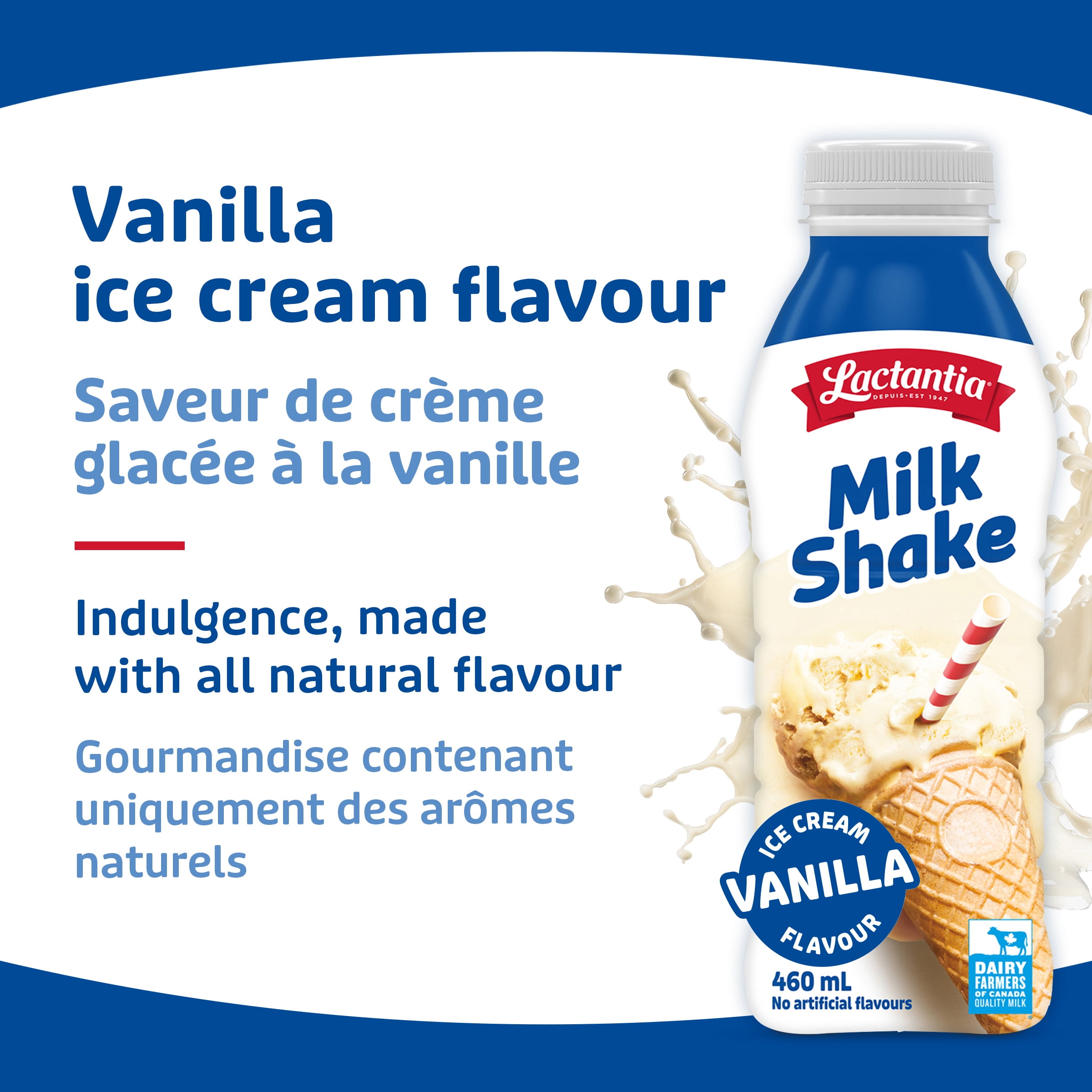Lactantia Vanilla Milkshake, 460mL, 460ML