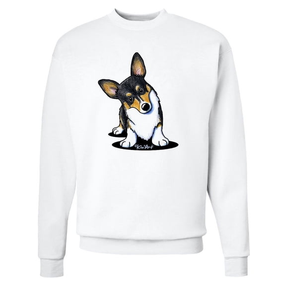Inktastic Tri Color Corgi Adult Sweatshirt