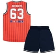 thumbnail image 4 of Marvel Avengers and Spider-Man Boys Basketball Sleeveless Shirt & Shorts, Superheroes 2-Piece Outfit Set for Kids (Size 4-12), 4 of 4