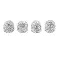 thumbnail image 1 of 4 Pcs Bling Valve Stem Caps 15mm Stem Air Cover Tire Decoration Universal for Car MotorcycleSilver, 1 of 5
