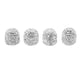 thumbnail image 1 of 4pcs 15mm Bling Valve Caps, Universal Car Motorcycle Tire Decoration, Silver, 1 of 3
