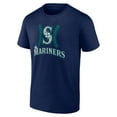 thumbnail image 2 of Men's J.P. Crawford Navy Seattle Mariners Name & Number Fastball T-Shirt, 2 of 3