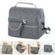 thumbnail image 5 of 1 PC Durable Almuerzo Bolsa de asas Simple Cooler Bag Bolsa de aislamiento portátil (gris), 5 of 6
