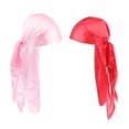thumbnail image 3 of 2 Piezas Bandana Turban Sunnimix Rojo + Rosa, 3 of 5