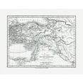 thumbnail image 2 of Oxford 24x20 Gold Ornate Wood Framed with Double Matting Museum Art Print Titled - Middle East Countries between Sardis Susa, 2 of 4