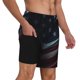 thumbnail image 2 of Balery American Flag Waving Print Bañador para hombre, shorts de playa de secado rápido con entrepierna y forro de compresión-XX-Large, 2 of 6