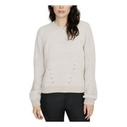 Sanctuary Women's Textured Knit Chenille Sweater Pink Size Medium