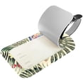 thumbnail image 2 of Square 2Pack PU Leather Tropical Palm Floral Cruise Luggage Tag with Privacy Cover and Name ID Tag for Travel Handbags Backpacks Luggage Tags, 2 of 6