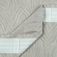 thumbnail image 4 of Chanasya 2-Panel Classy Embossed Leaf Textured Curtains - Back Tab, Ring Tab - for Windows Living Room Bedroom - Partial Room Darkening Drapes for Privacy - 52 x 84 Inches - Beige, 4 of 5