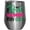 Silver, variant on Real Women Play Golf Quote with a Club Hitting a Ball & Swinging Golf Player, Golfing or Golfer Themed Merch Gift, Stainless Steel 12oz Insulated Wine Tumbler