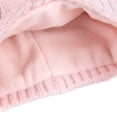 thumbnail image 2 of Baby Essentials Stretch Knit Fleece Insulated Trapper Hat with Bear Face, Ear Flaps, Velcro Closure Chin Strap and Matching Pair of Mittens for Newborn, Infant and Toddler Girls 0 – 12 Months in Pink, 2 of 4