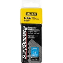 Stanley Sharp Shooter Narrow Crown Staple - Heavy-Duty Steel, 3/8" Size, Multicolor