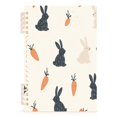 thumbnail image 7 of FORMRS 1-Subject Spiral Notebook 8" x 5" College Ruled 60 Refillable Sheet A5 Hard Cover, 2 Pack, Bunnies and Carrots, 7 of 7