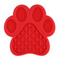 thumbnail image 1 of Paquete de 1 alfombrilla roja para lamer para perros, alfombrilla de silicona para lamer perros, tratamiento lento para perros, almohadilla de alimentación lenta de silicona para gatos y perros con s, 1 of 5