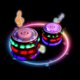 thumbnail image 4 of Gwong Juguete Colorido Flash Emitiendo Gyro Music Music Niños Niños Niños Juguete Regalo Gwong 92718, 4 of 6
