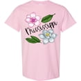 thumbnail image 3 of Inktastic Mississippi Magnolia Flowers and Leaves T-Shirt, 3 of 5