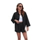 thumbnail image 2 of Conjuntos de Camisa y Pantalón Corto de Larga, Color Negro, Talla L, 2 of 8
