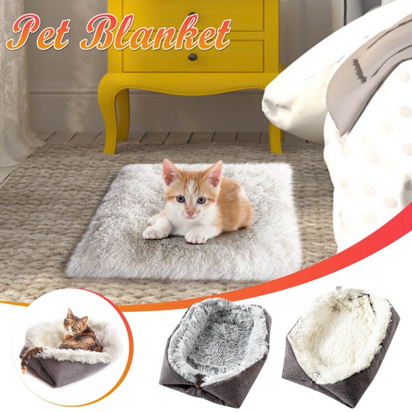 Fiudx Cama para Mascotas, Colchón Suave Antiansiedad, Bordes Elevados para Mayor Soporte Cervical, Diseño Autocalentable, Acogedora para Otoño E Invierno, para Uso En Interiores, Tamaño 61 X 51 Cm