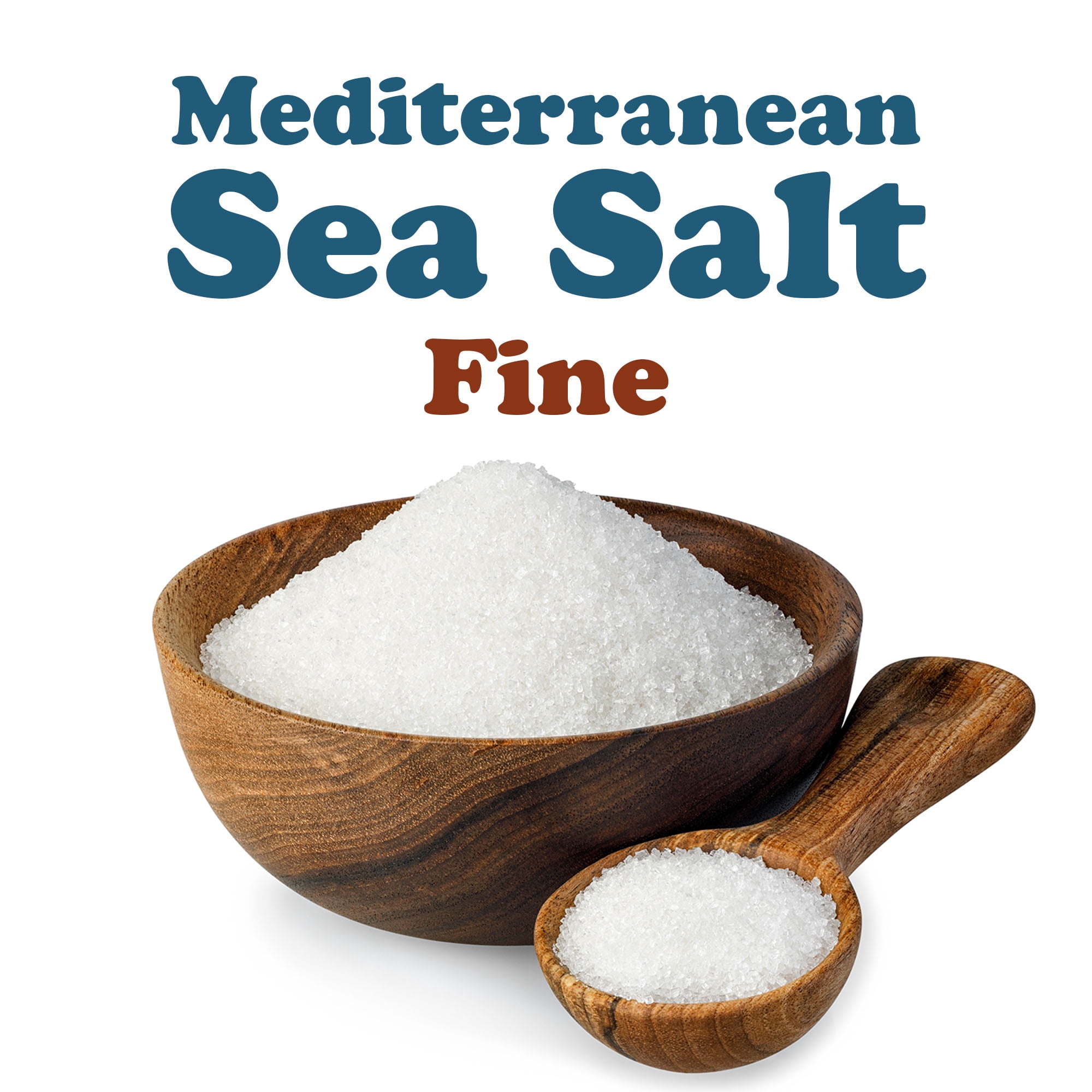 Mediterranean Fine Sea Salt, 4 Pounds – Non-GMO, Vegan, Kosher, Bulk – by Food to Live