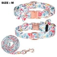 thumbnail image 2 of Collar y correa para perro con hebilla dorada fuerte ajustable con hermosa pajarita y ribete floral MFZFUKR CPB-US-YY32-1, 2 of 5