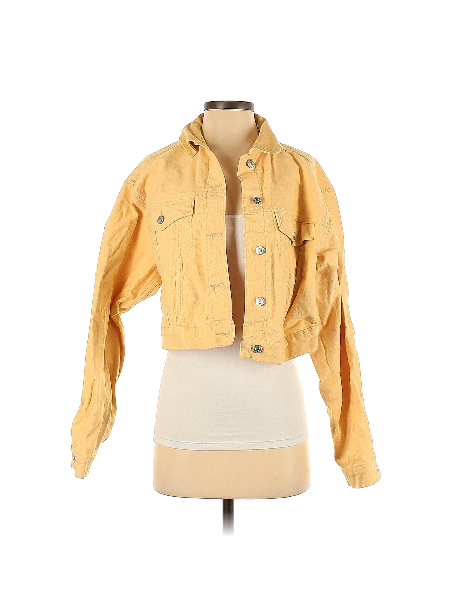 yellow denim jacket topshop