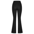 thumbnail image 6 of qolati Leggings for Women Solid Color Stretchy Bootcut Straight Leg Sweatpants High Waisted Soft Workout Flare Yoga Pants, 6 of 6