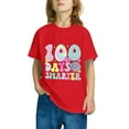 thumbnail image 4 of Frwgonr Tshirts for Kids Boys Girls Red Kids 100th Day of School T-Shirt Celebration Top 3-14, 4 of 5