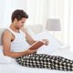 thumbnail image 5 of Balery Black and white houndstooth Pantalones de pijama para hombre, pijama ultraligero, pantalón de descanso-Small, 5 of 6