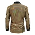 thumbnail image 4 of pstuiky camisetas de manga larga para hombre, Camisa de manga larga con cuello vuelto para hombre, estilo informal, color liso, para discoteca top de hombre xxl, 4 of 5