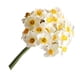 thumbnail image 2 of 1 ramo de flores artificiales de imitación, adorno de flores realistas, accesorio de fotografía, flor artificial para decoración de interiores (blanco), 2 of 8